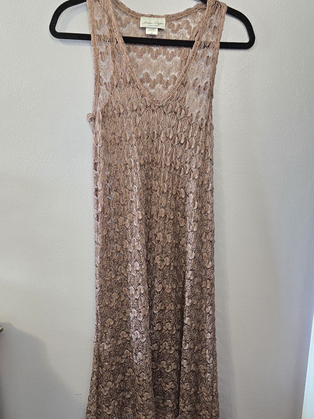 Jordan Taylor Crochet Lace Midi Dress